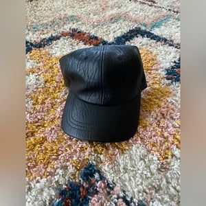 Target New Day Faux Leather Women’s Black Baseball cap OS